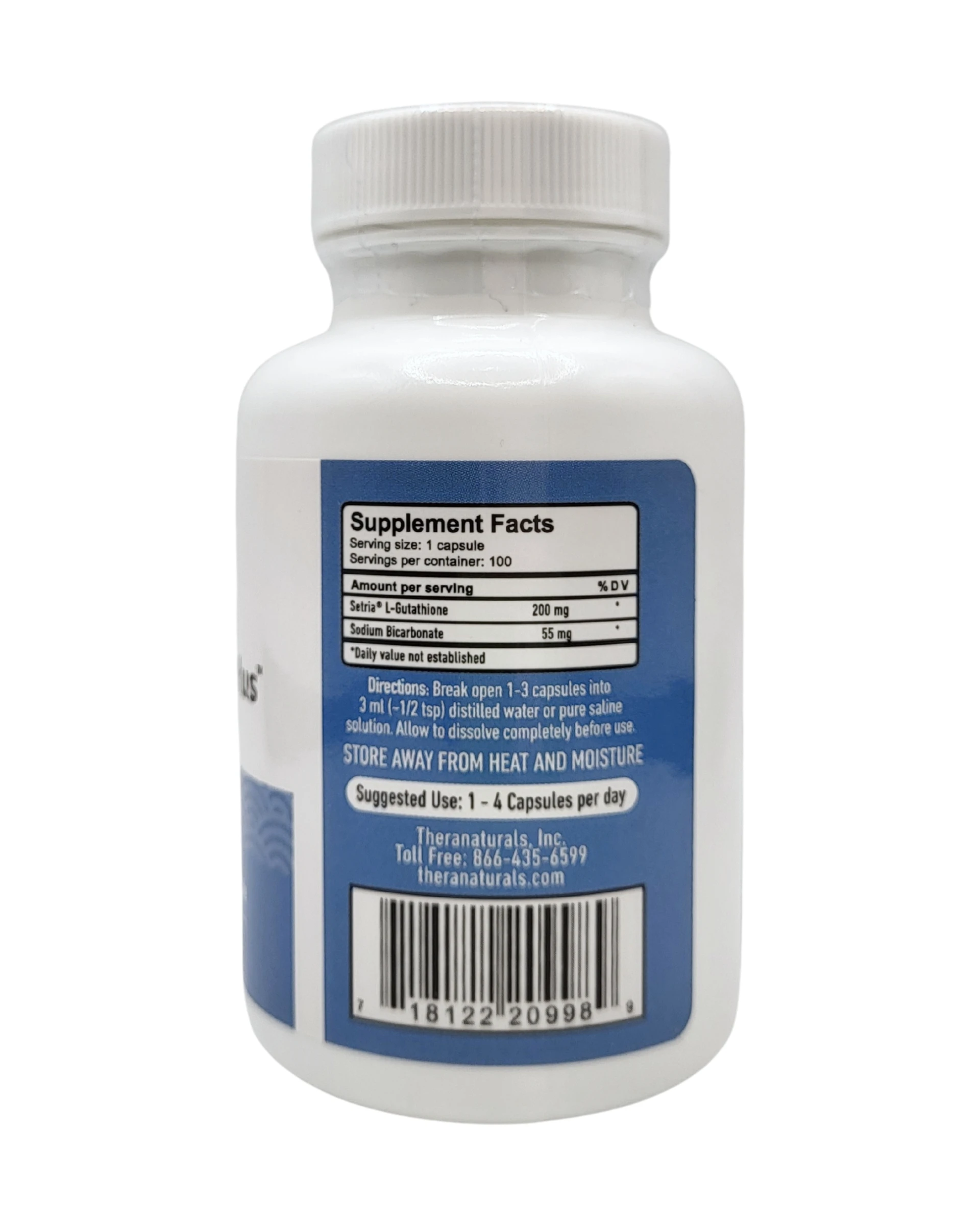 L Glutathione Plus by TheraNaturals (Inhaled) Back