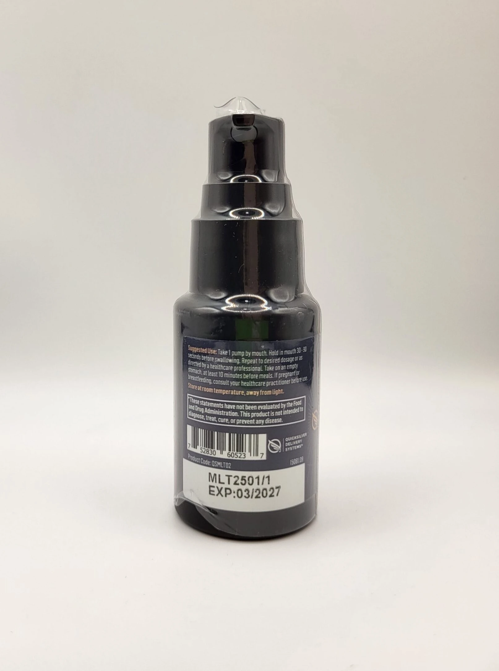 Quicksilver Scientific Melatonin Professional Strength 4mg Back