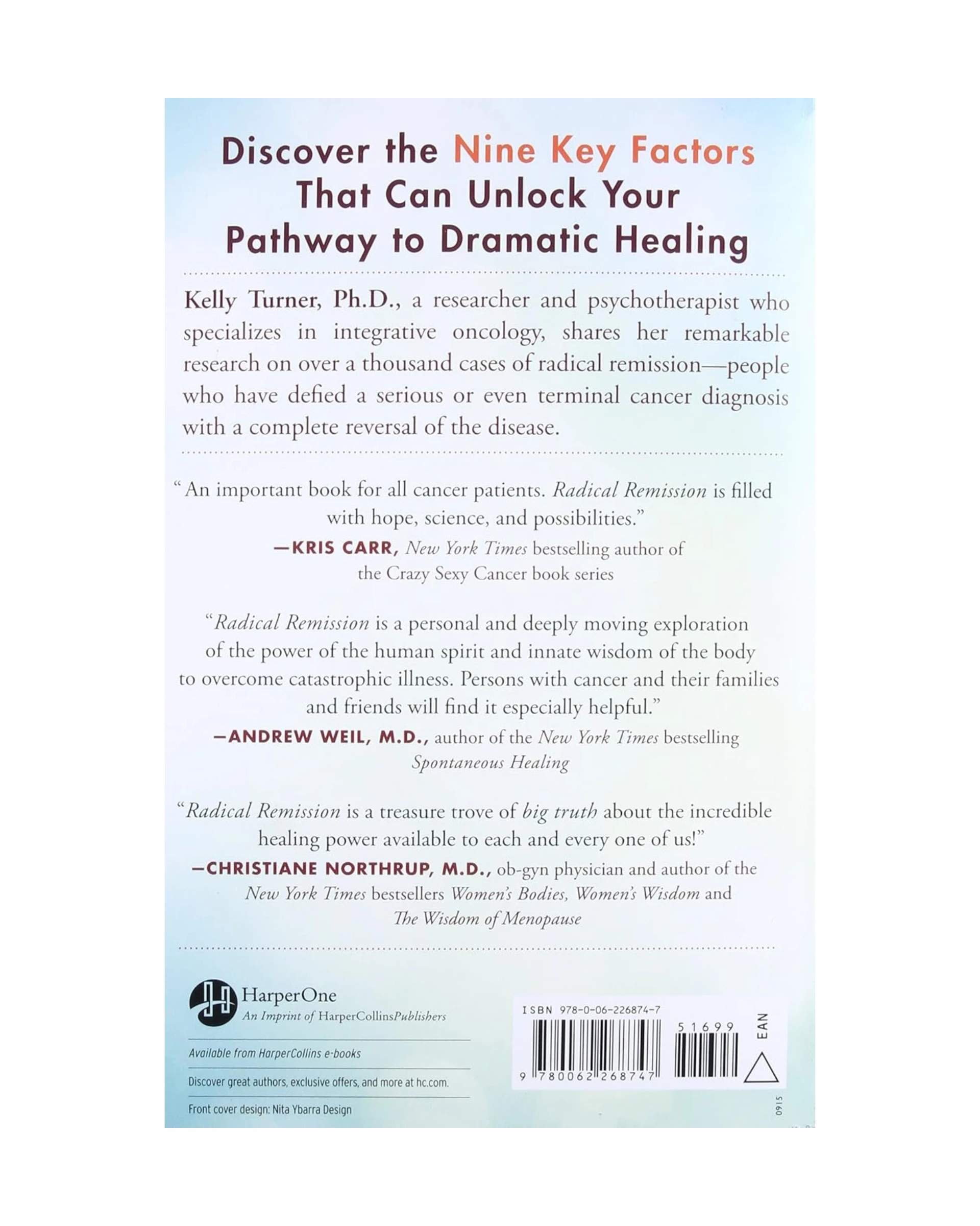 Radical Remission – Kelly A. Turner Ph. D. Back