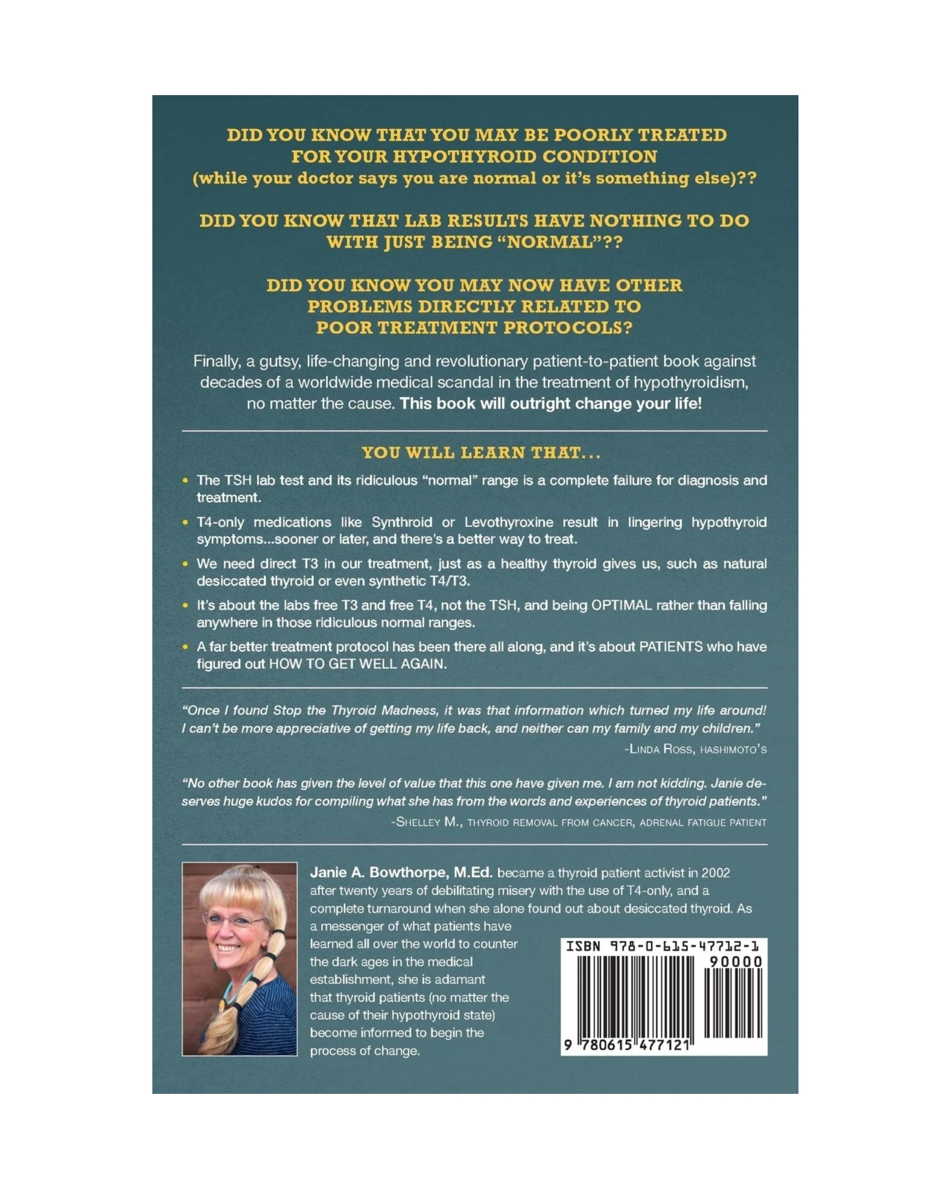 Stop the Thyroid Madness – Janie A. Bowthorpe, MED Back