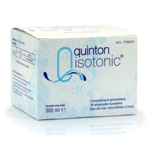 Original Quinton Isotonic® 30 ampules of Marine Plasma light blue