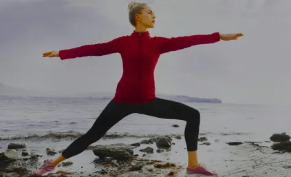 A biohacker woman practicing biohacking techniques