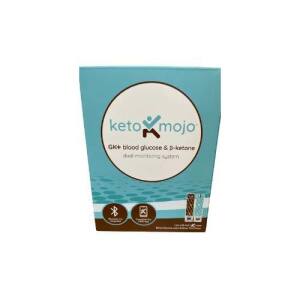 Keto Mojo METER Kit - GK+ Blood Glucose & Ketone Meter - BASIC STARTER KIT (10 Keto Strips/10 Glucose strips)